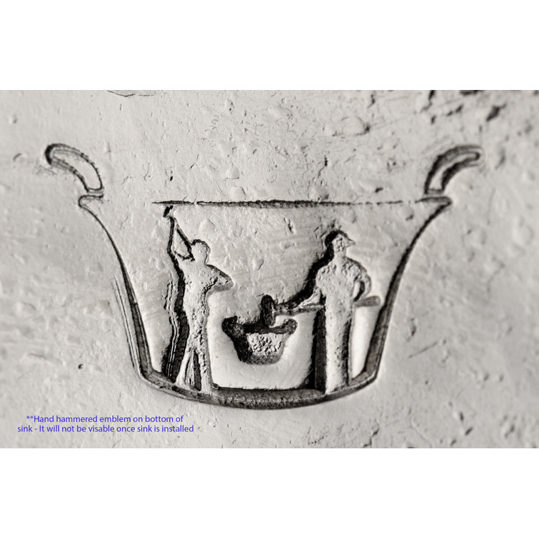 20" Hand Forged Nickel Plated Copper Vessel Sink