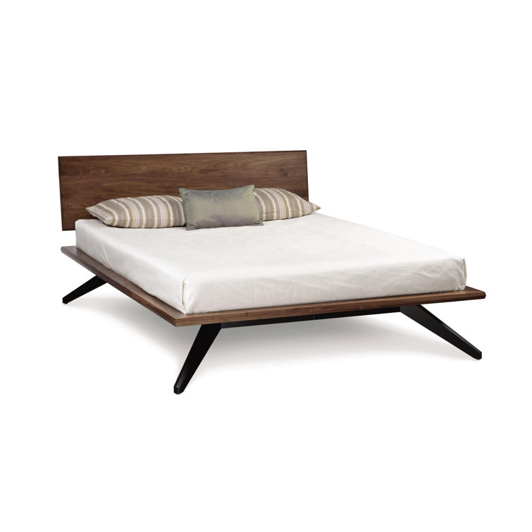 Eco-Friendly King-Sized Bed Frame in Walnut and Dark Chocolate Maple