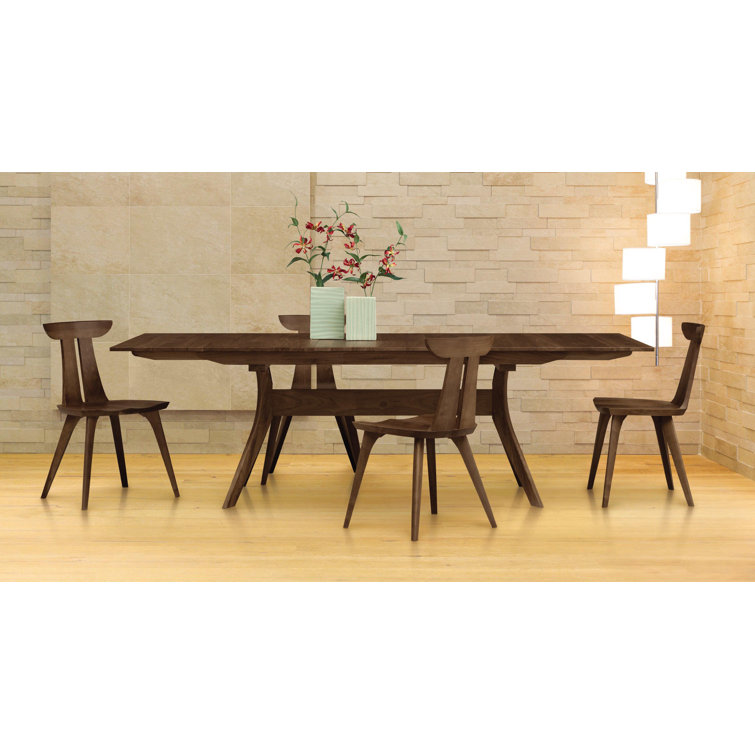 Estelle Smoke Cherry Solid Wood Slat Back Side Chair