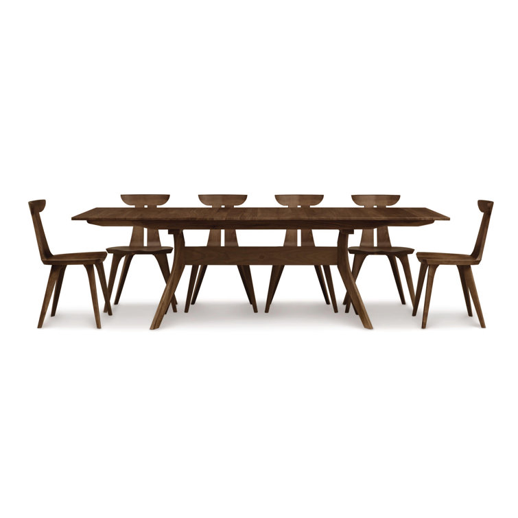 Estelle Walnut Finish Solid Wood Upholstered Side Chair
