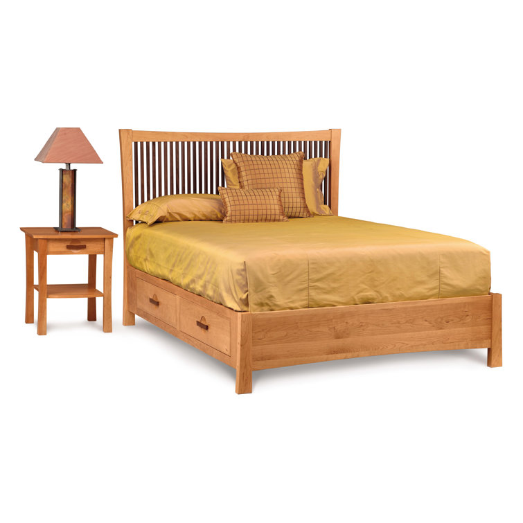 Berkeley Natural Cherry Solid Wood 1-Drawer Nightstand