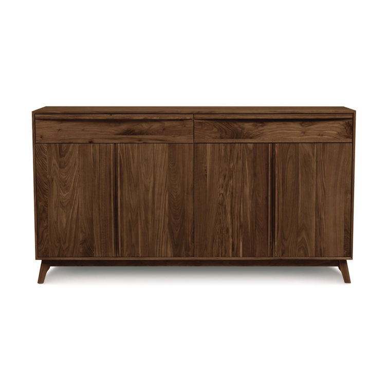 Catalina 66'' Natural Walnut Solid Wood Mid-Century Modern Sideboard
