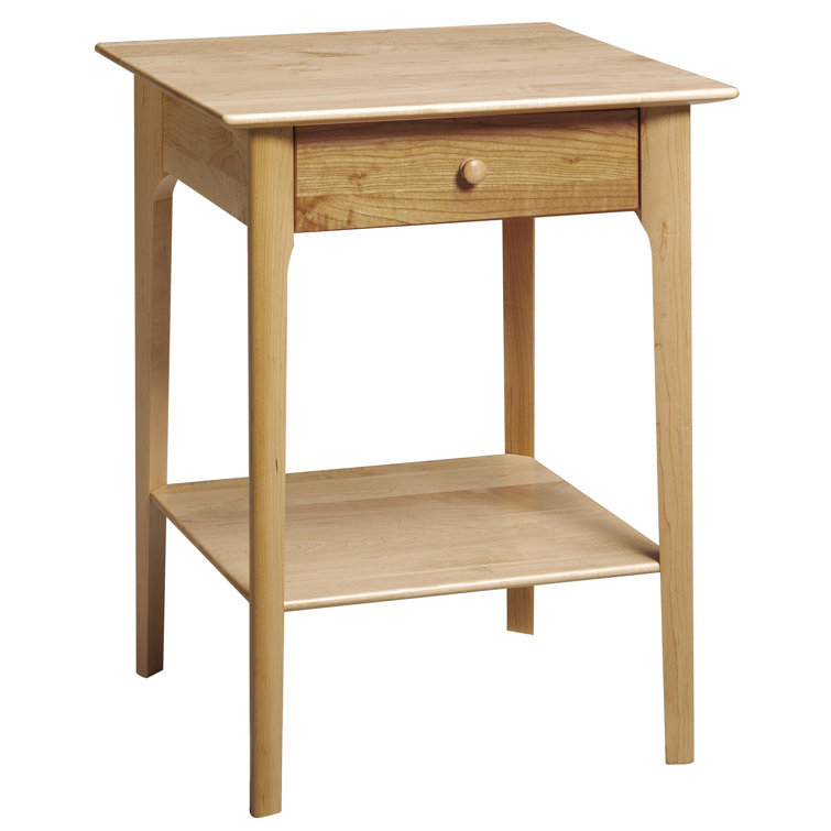Sarah 24" Maple and Cherry Solid Wood Nightstand