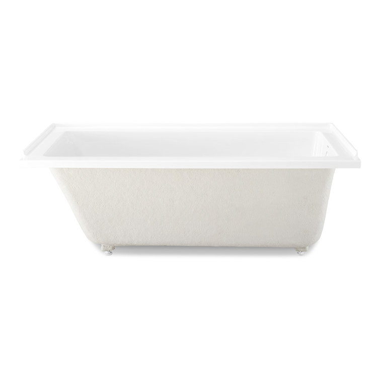 Voltaire 60" x 32" White Acrylic Alcove Bathtub with Jets