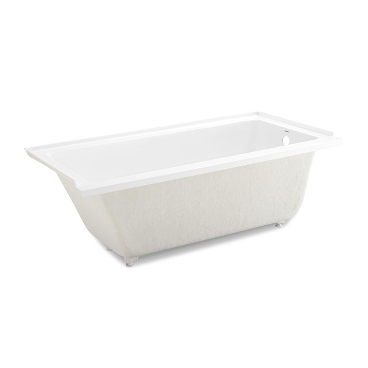 Voltaire 60" x 32" White Acrylic Alcove Bathtub with Jets