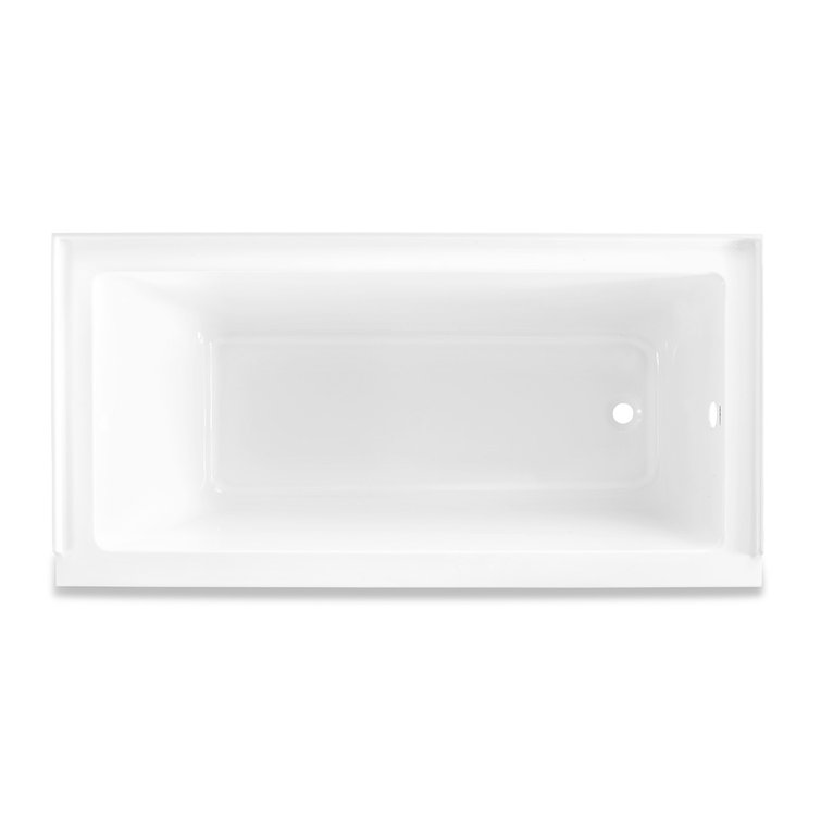 Voltaire 60" x 32" White Acrylic Alcove Bathtub with Jets