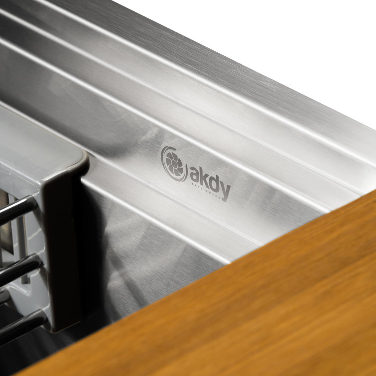 33-Inch Brushed Stainless Steel Farmhouse Workstation Sink