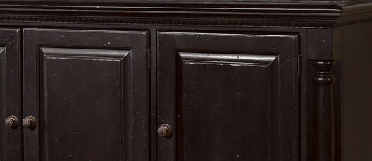 Kingstown Black Traditional Media Console with Cabinet