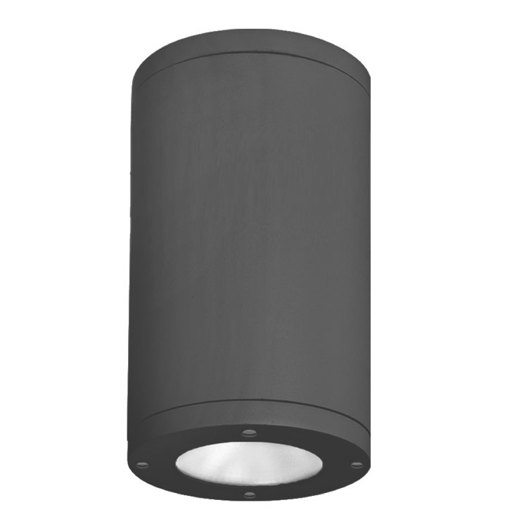 Tube Architectural 6" Black Aluminum LED Flush Mount