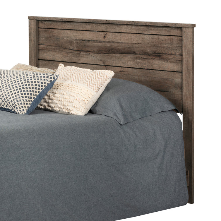 Fynn Fall Oak Full Double Panel Headboard with Sliding Storage