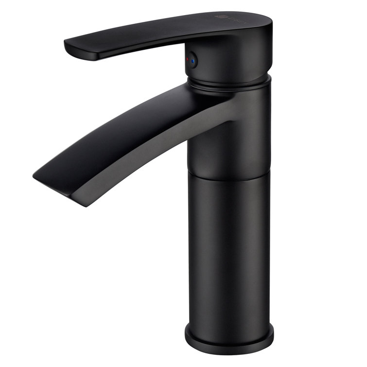 Ariana 7" Matte Black Swivel Spout Single-Hole Bathroom Faucet