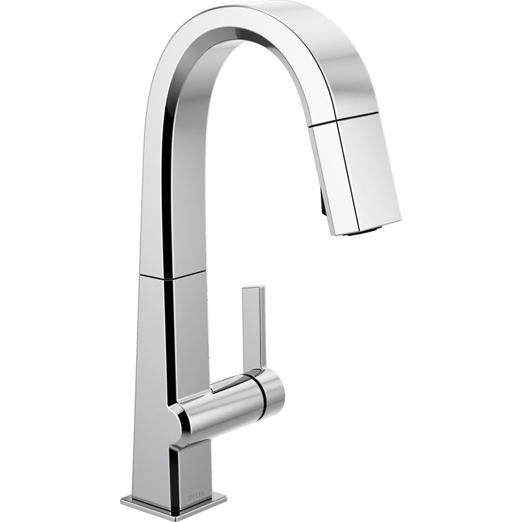 Modern Chrome Pull-Down Kitchen Faucet with 360° Swivel