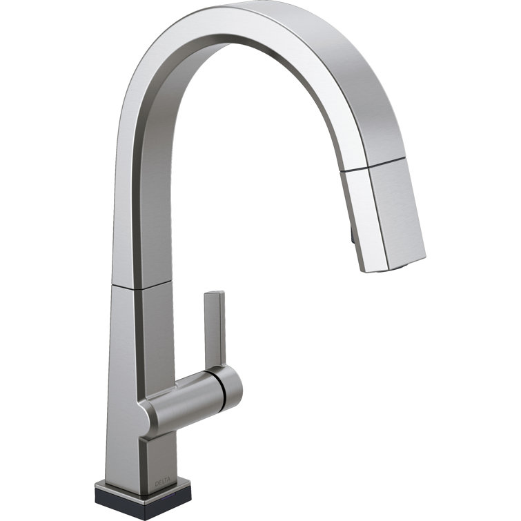 Arctic Stainless Steel Pull-Down Kitchen Faucet with Touch Technology