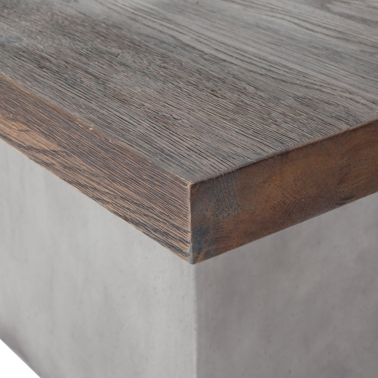 Contemporary Brown and Gray Marble Top Dining Table for Eight