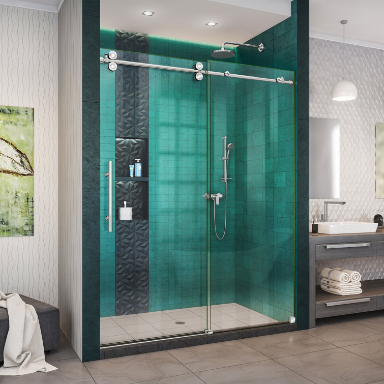 Enigma-XO Frameless Sliding Shower Door with ClearMax Technology