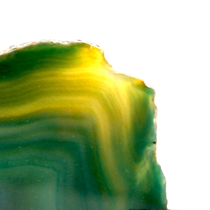 Chelsea House Small Green Agate & Polished Nickel Figurine