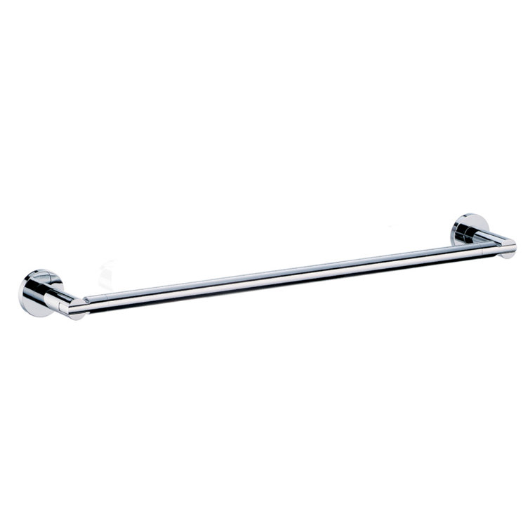 Channel 24-Inch Chrome Wall Mounted Towel Bar