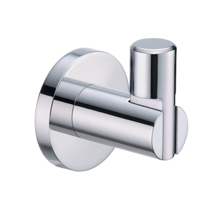 Small Chrome Zinc Wall Mounted Robe Hook