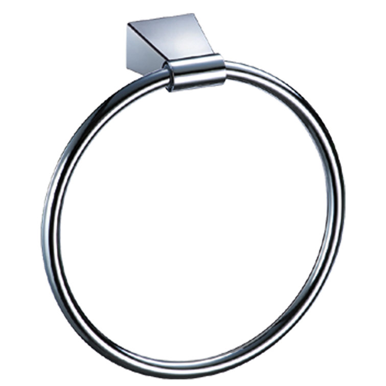 Bleu Collection Chrome Wall Mounted Towel Ring