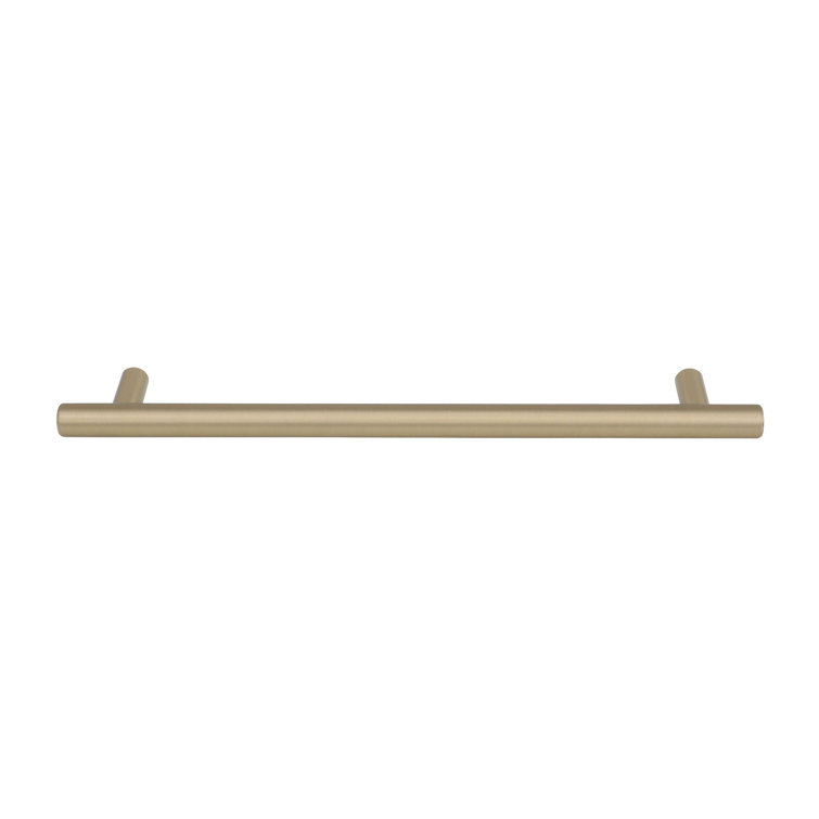 Golden Champagne 14.63" Modern Bar Pull with Mounting Hardware