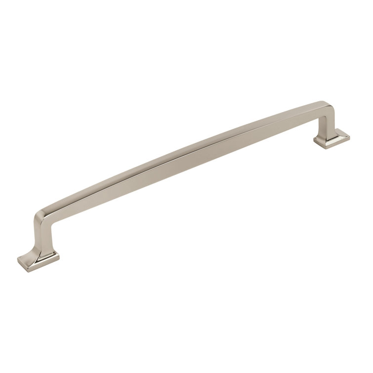 Polished Nickel Modern Appliance Pull with Mounting Hardware