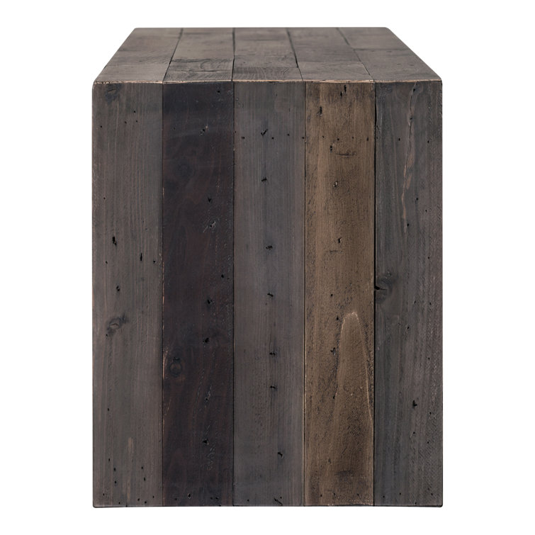 Transitional Rustic Recycled Pine 71'' Bench in Gray