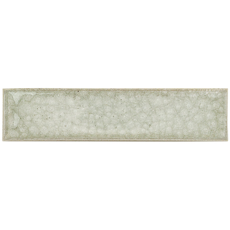 Graeco 2" x 8" Polished White Glass Subway Wall Tile