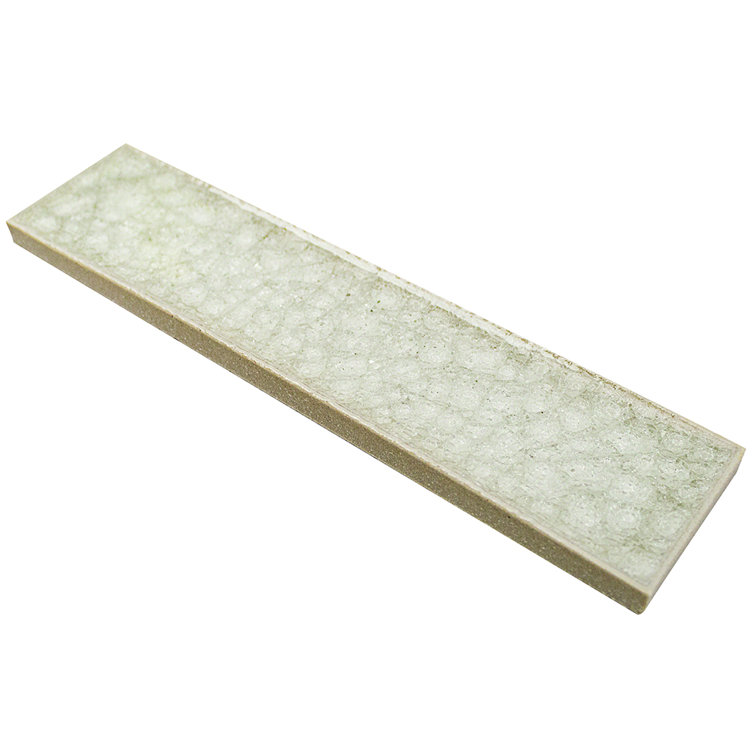 Graeco 2" x 8" Polished White Glass Subway Wall Tile