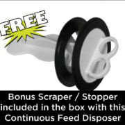 Stainless Steel 3/4 HP Continuous Feed Garbage Disposal