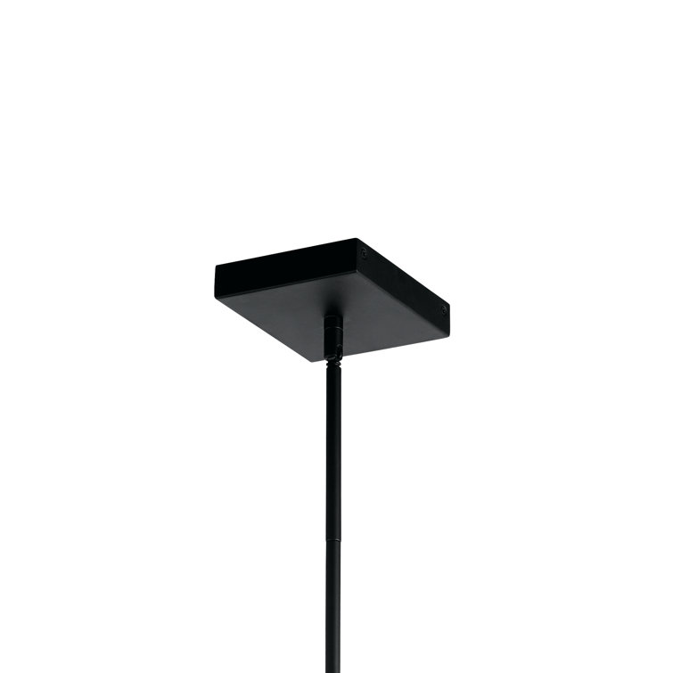 Axis Matte Black Etched Acrylic LED Pendant Light