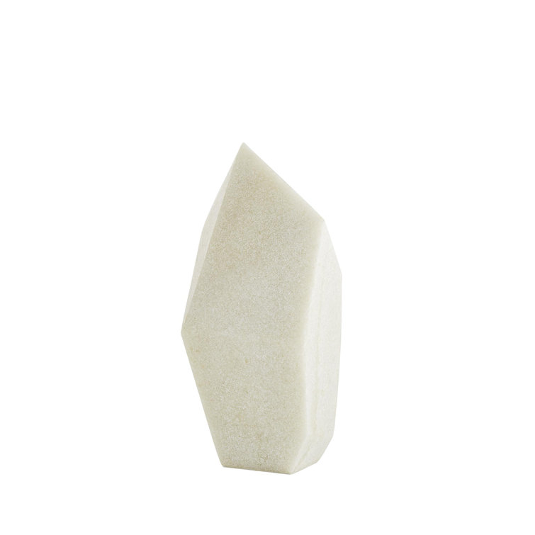 Ivory Resin Geometric Sculptures Set of 3