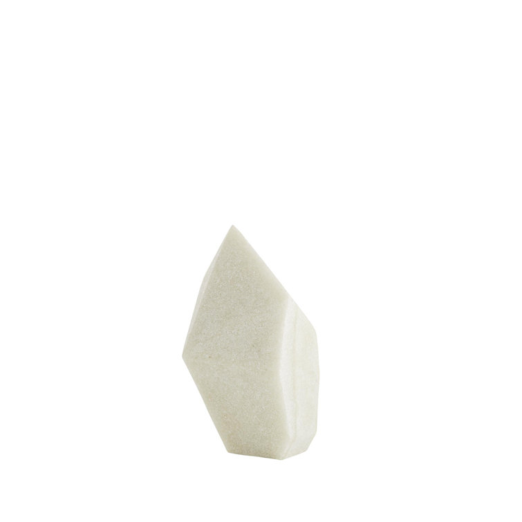 Ivory Resin Geometric Sculptures Set of 3