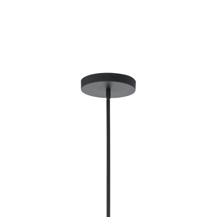 Everest Matte Black 8-Light LED Integrated Crystal Chandelier