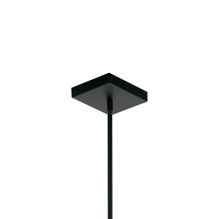 Axis Matte Black Etched Acrylic LED Pendant Light