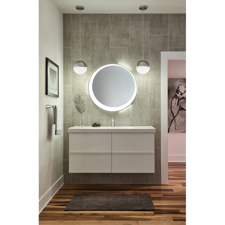 Optice Chrome 30 Inch LED Bathroom Mirror