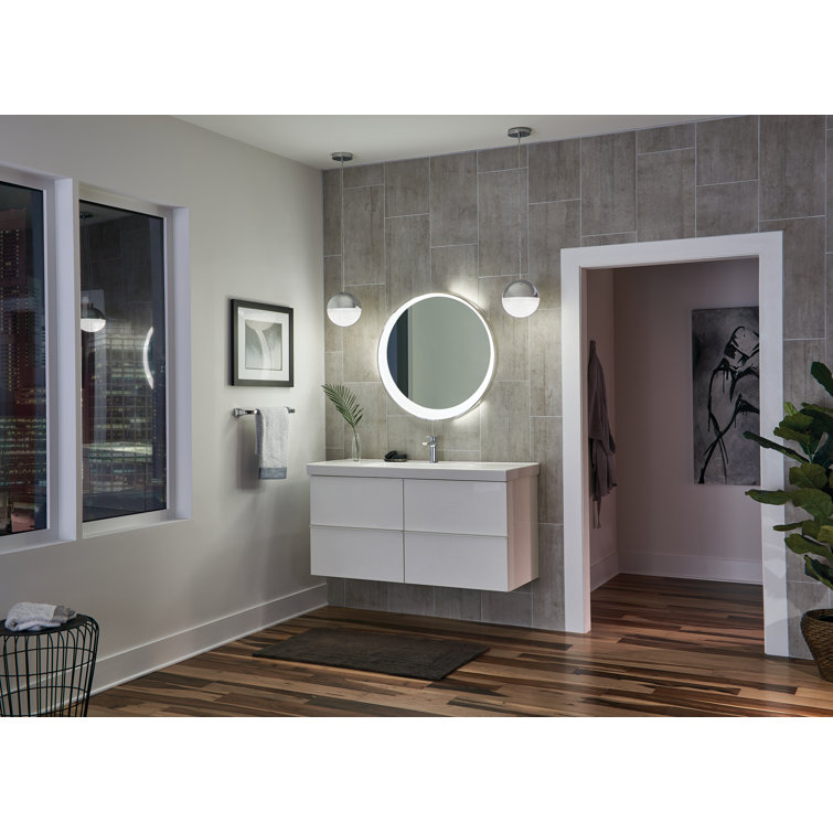 Optice Chrome 30 Inch LED Bathroom Mirror