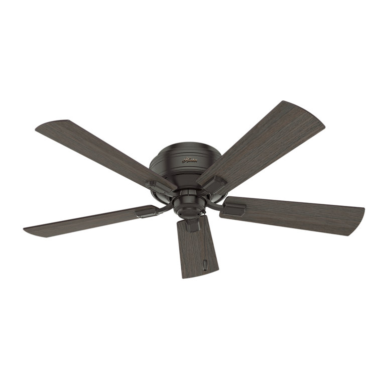 52" Noble Bronze Low Profile Ceiling Fan with LED Light