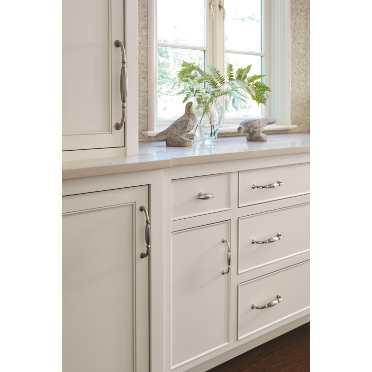 Weathered Nickel Traditional Cabinet Pull with Mounting Hardware