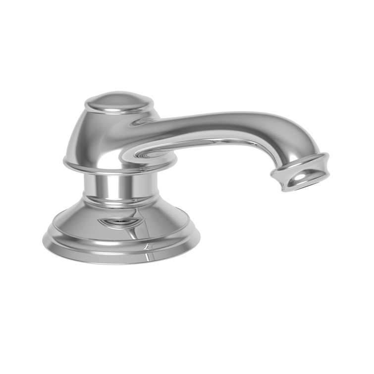 Jacobean Polished Chrome Victorian Soap or Lotion Dispenser