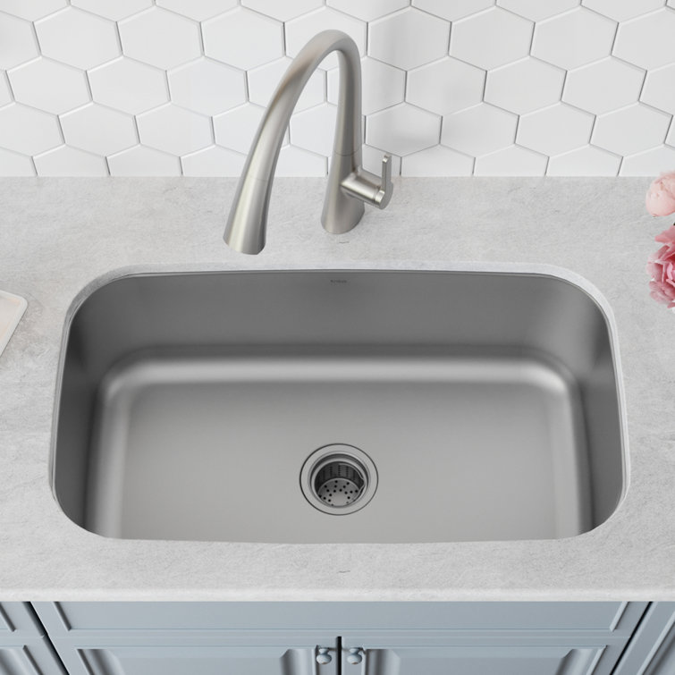 Premier 31.5-inch Stainless Steel Undermount Single Bowl Kitchen Sink