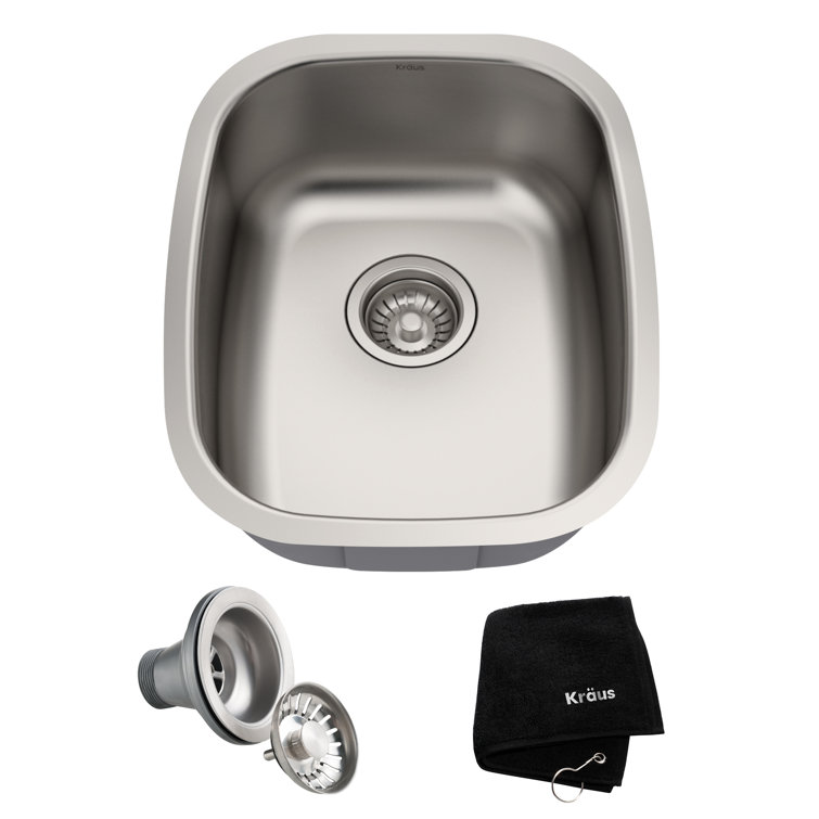 15-Inch Satin Stainless Steel Undermount Single Bowl Sink