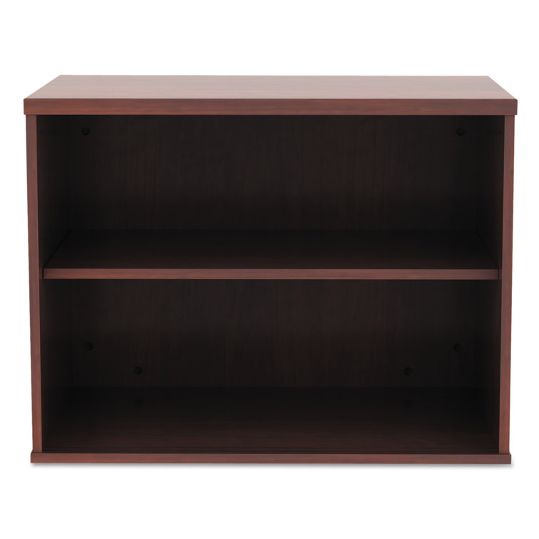 Cherry Woodgrain Office Storage Cabinet with Sliding Doors