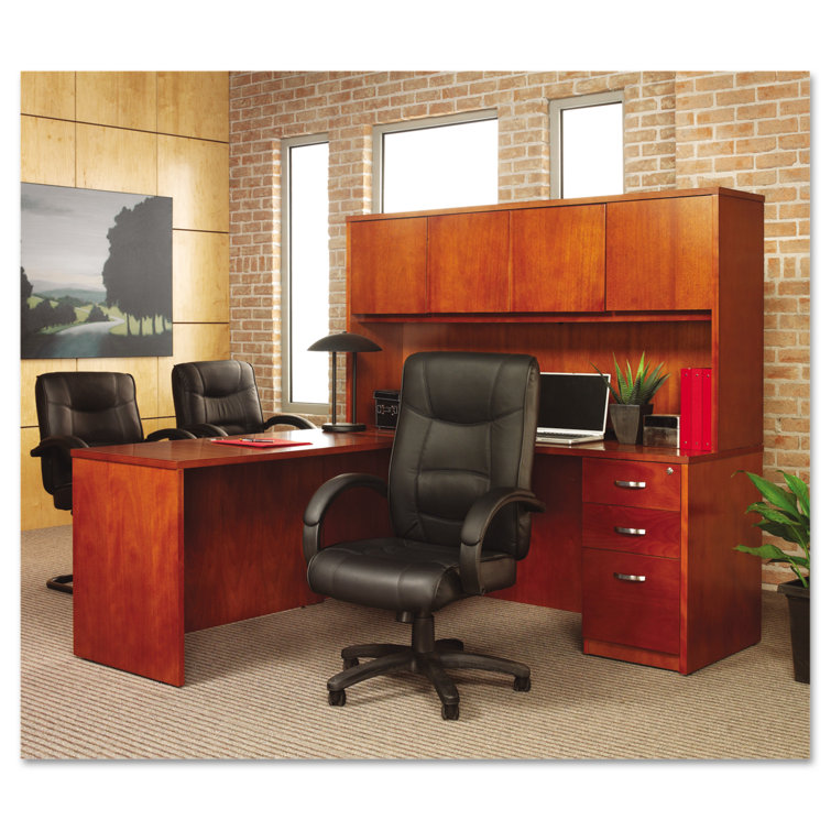 Black High-Back Leather Executive Swivel Chair