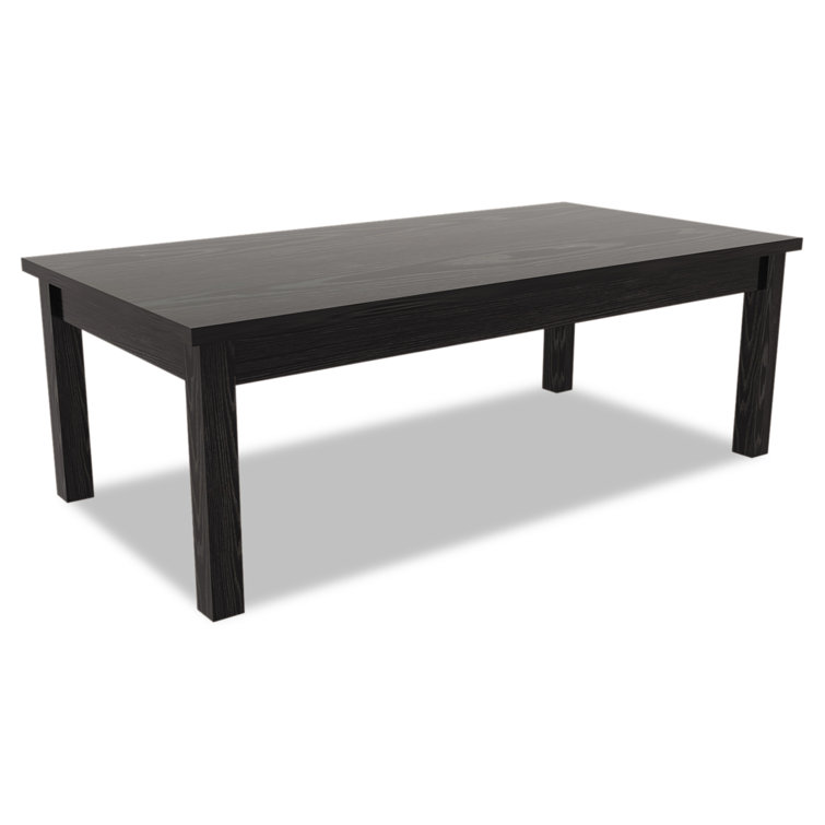 Valencia Black Woodgrain Laminate Rectangular Coffee Table