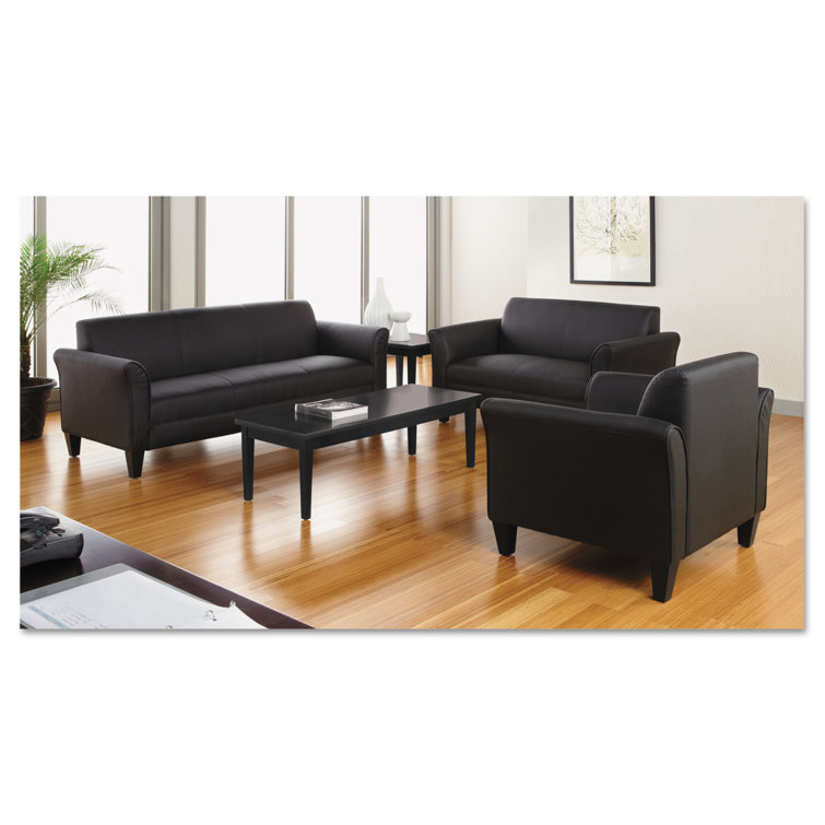 Valencia Black Woodgrain Laminate Rectangular Coffee Table
