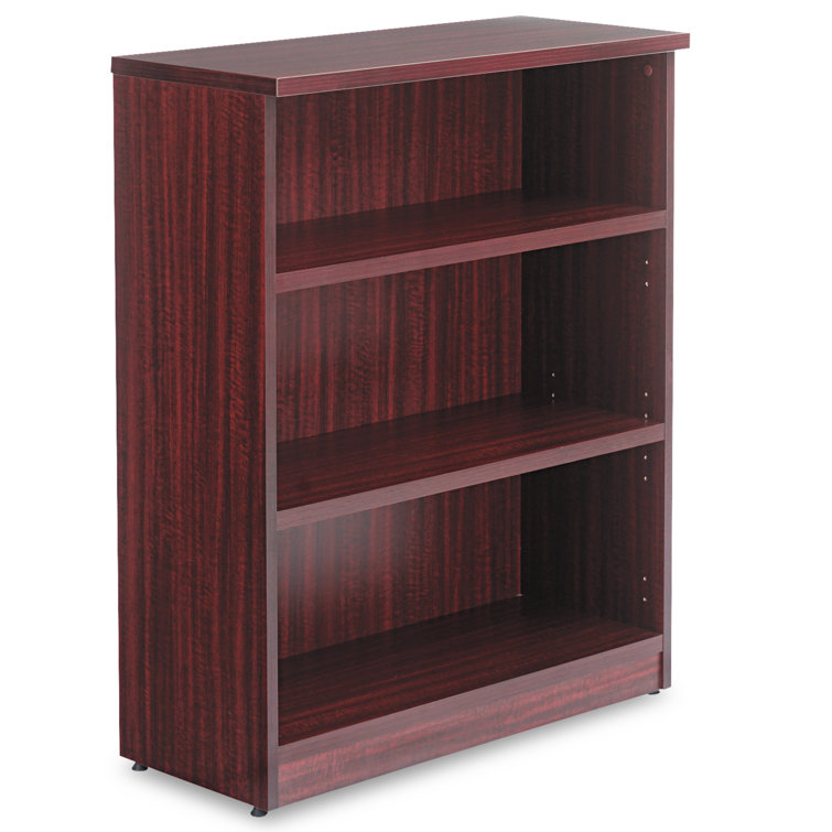 Valencia Adjustable Mahogany Woodgrain 5-Shelf Bookcase