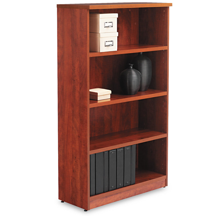 Valencia Medium Cherry Adjustable Four-Shelf Bookcase