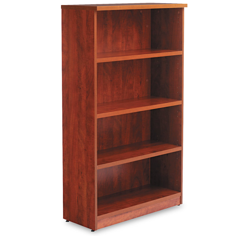 Valencia Medium Cherry Adjustable Four-Shelf Bookcase