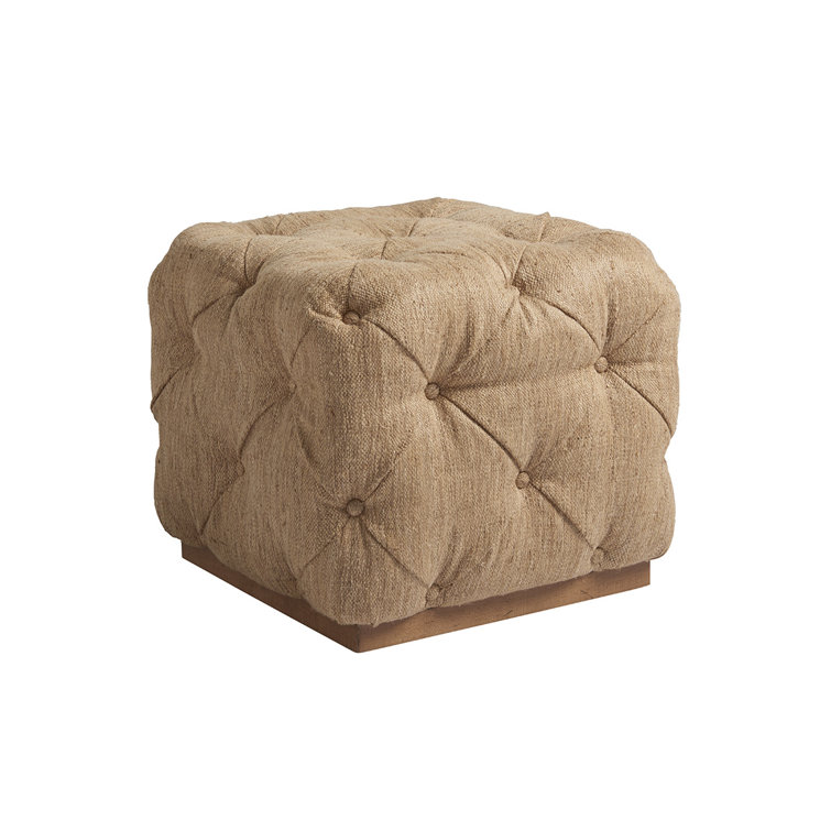 Los Altos Auburn 22.5" Tufted Knotty Oak Ottoman