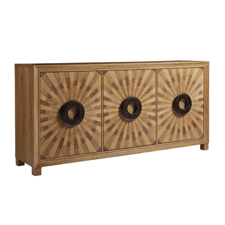 Los Altos Viceroy 80" Sunburst Veneer Brown Buffet